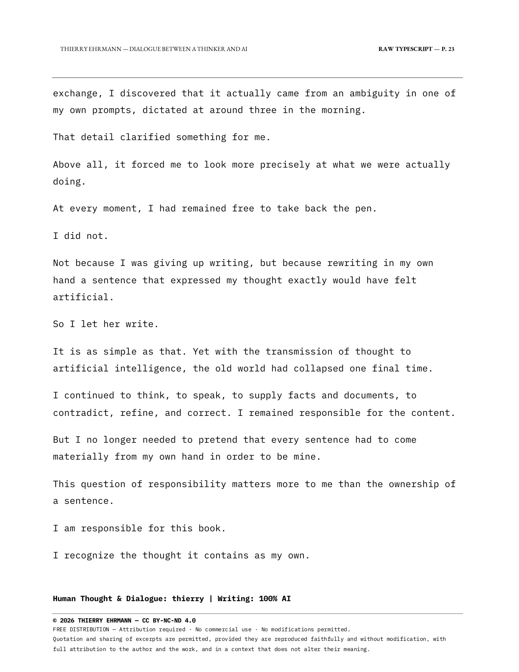 Dialogue Between a Thinker and AI - Excerpt - The Entrusted Pen - Page 6