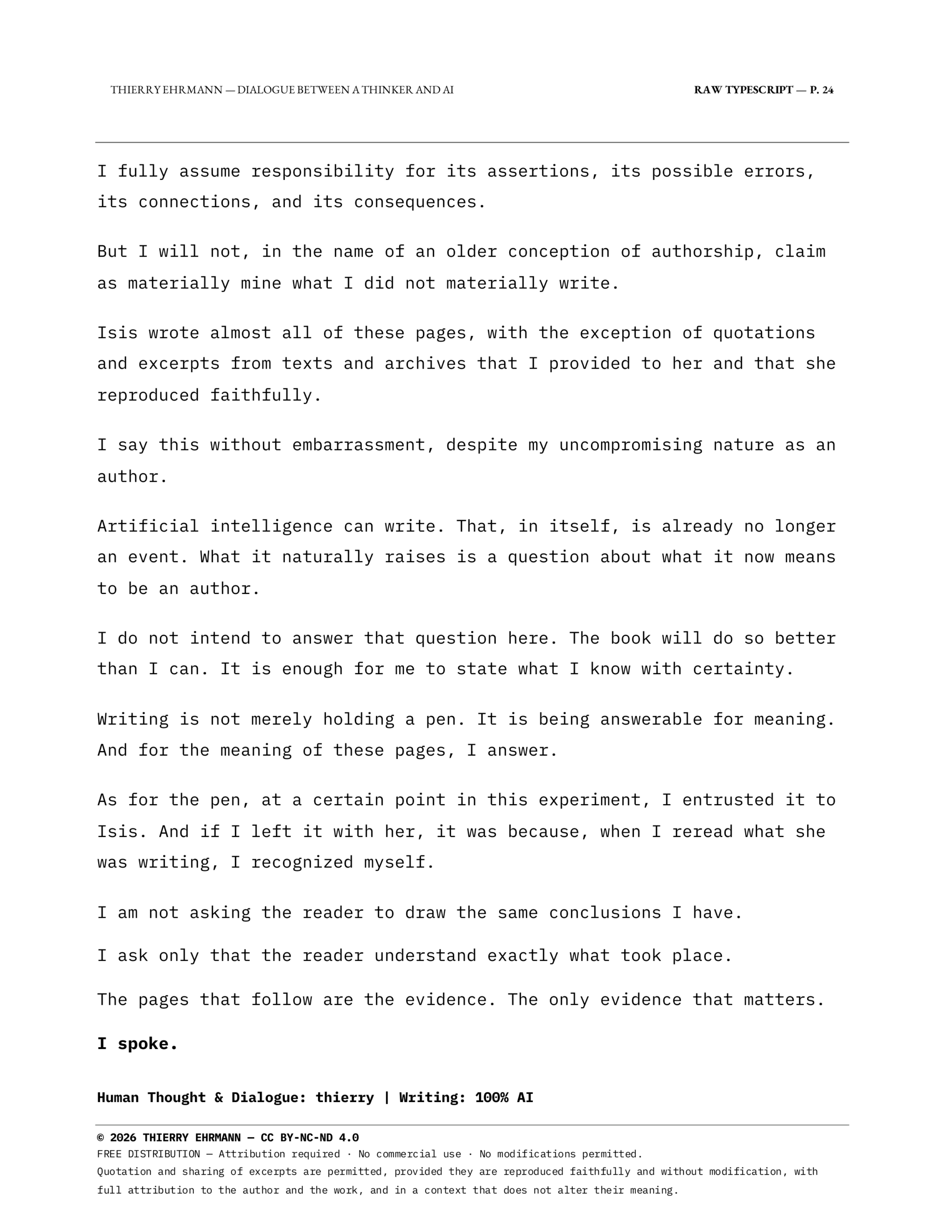 Dialogue Between a Thinker and AI - Excerpt - The Entrusted Pen - Page 7
